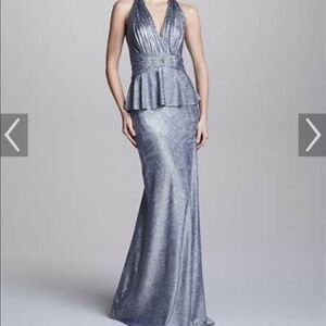 Metallic navy gown  